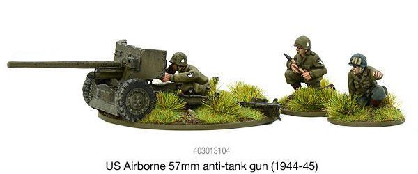 US Airborne 57mm anti-tank Gun (1944-45) American Warlord Games    | Red Claw Gaming