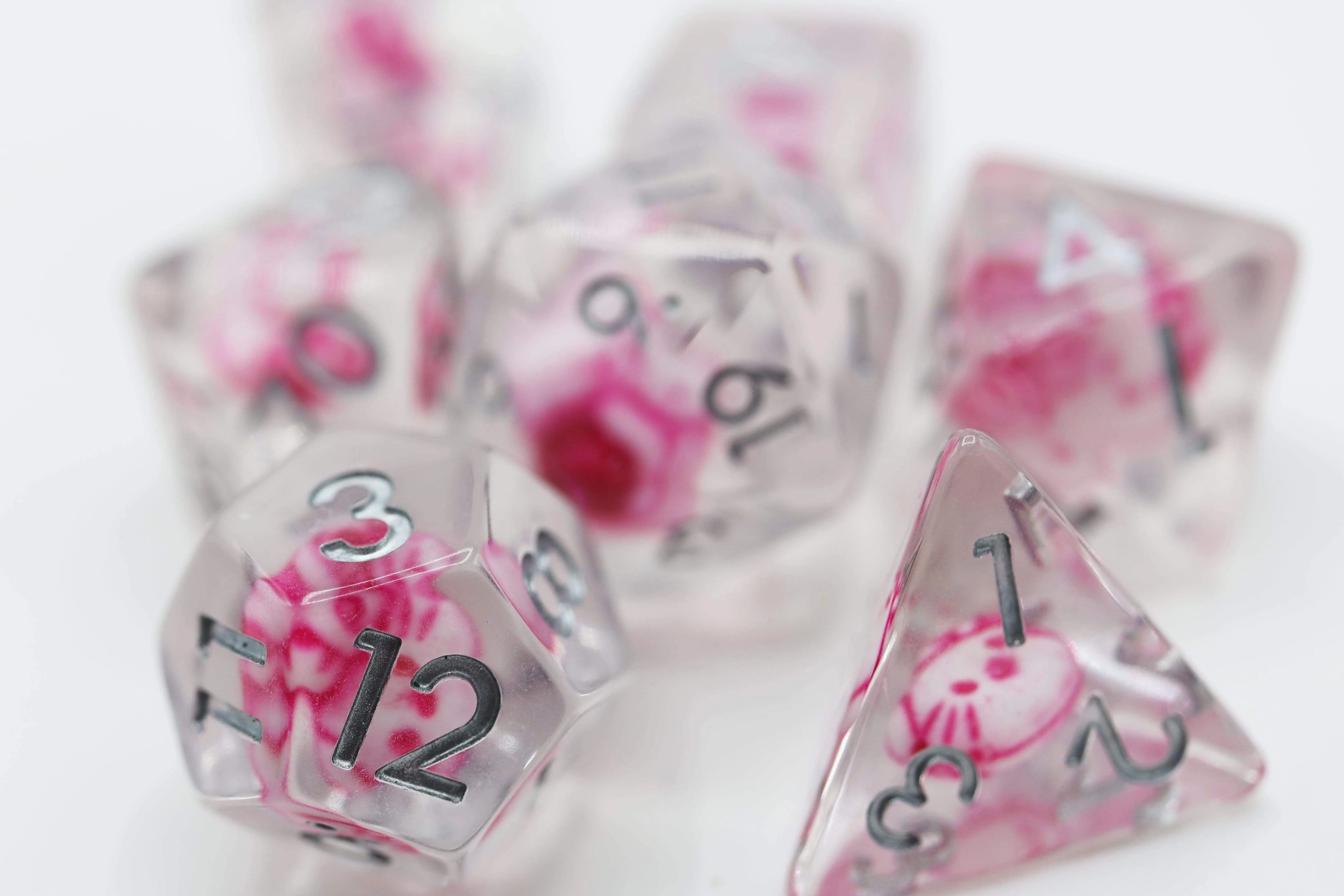 Anime Kitty 7 Dice Set Dice & Counters Foam Brain Games    | Red Claw Gaming