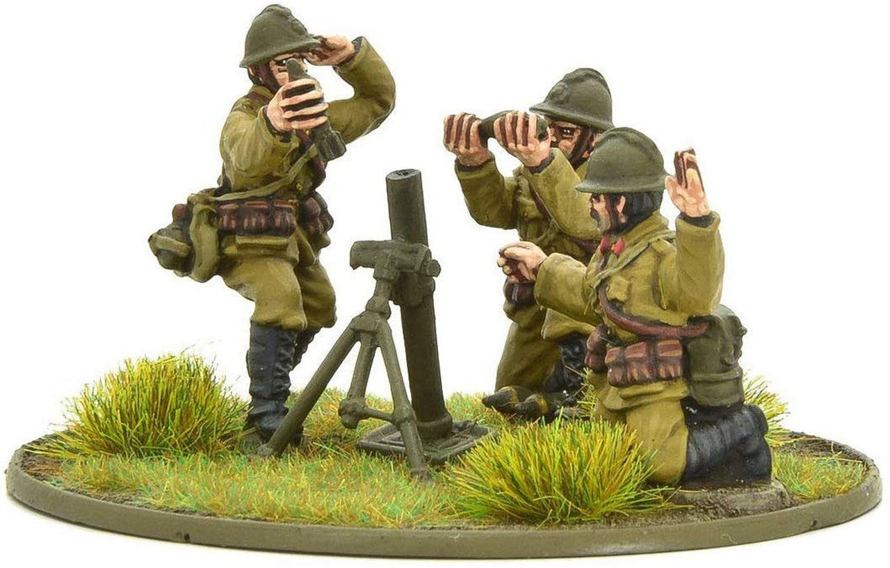 Belgian Army Medium Mortar Team Belgian Warlord Games    | Red Claw Gaming