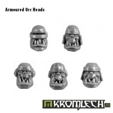 Armoured Orc Heads (10) Minatures Kromlech    | Red Claw Gaming