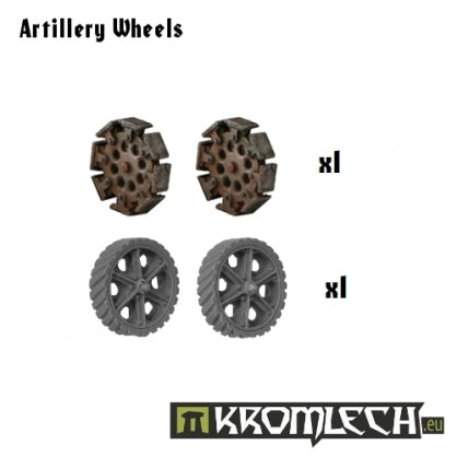 Artillery Wheels (4) Minatures Kromlech    | Red Claw Gaming