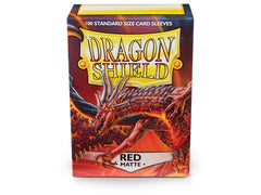 Dragon Shield Matte Sleeve - Red 100ct Dragon Shield Dragon Shield    | Red Claw Gaming
