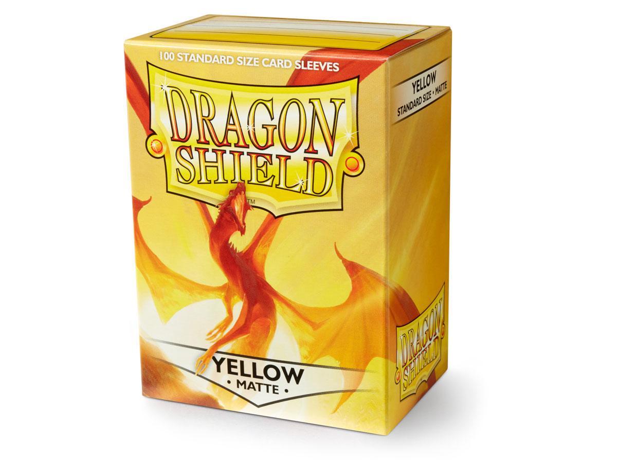 Dragon Shield Matte Sleeve - Yellow 100ct Dragon Shield Dragon Shield    | Red Claw Gaming