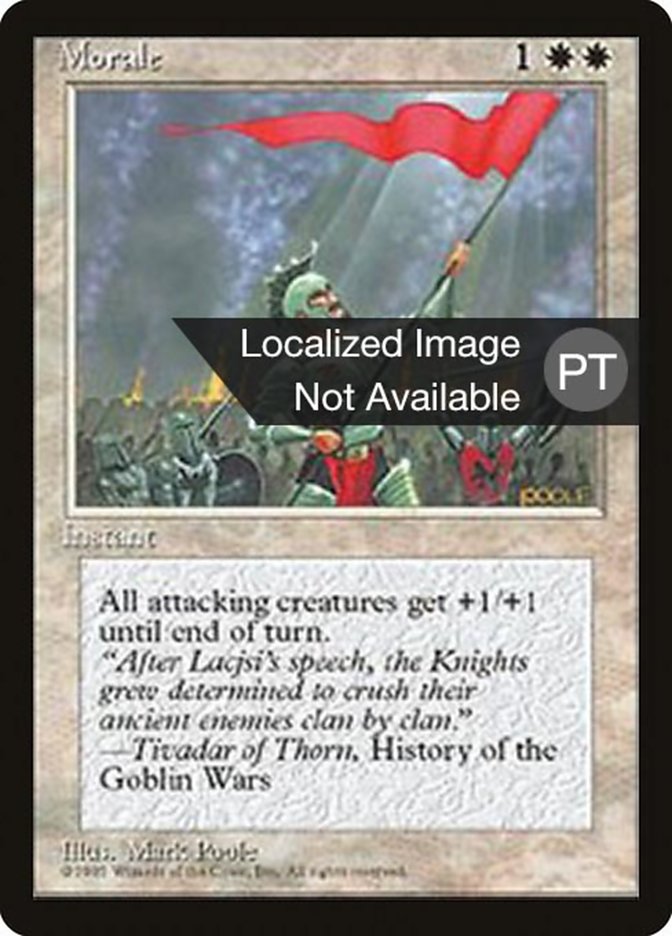Morale [Fourth Edition (Foreign Black Border)] MTG Single Magic: The Gathering    | Red Claw Gaming