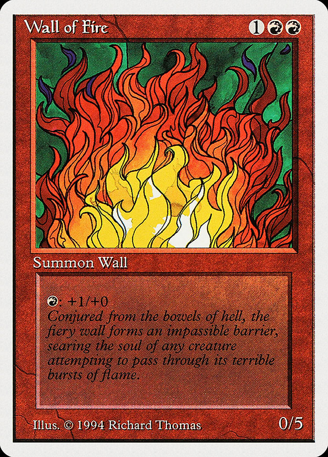 Wall of Fire [Summer Magic / Edgar] MTG Single Magic: The Gathering    | Red Claw Gaming