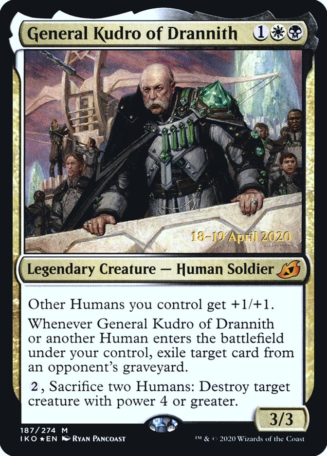 General Kudro of Drannith [Ikoria: Lair of Behemoths Prerelease Promos] MTG Single Magic: The Gathering    | Red Claw Gaming