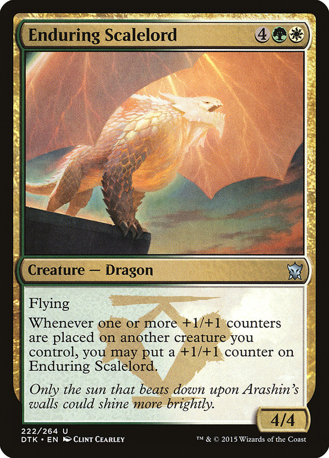 Enduring Scalelord [Dragons of Tarkir] MTG Single Magic: The Gathering    | Red Claw Gaming