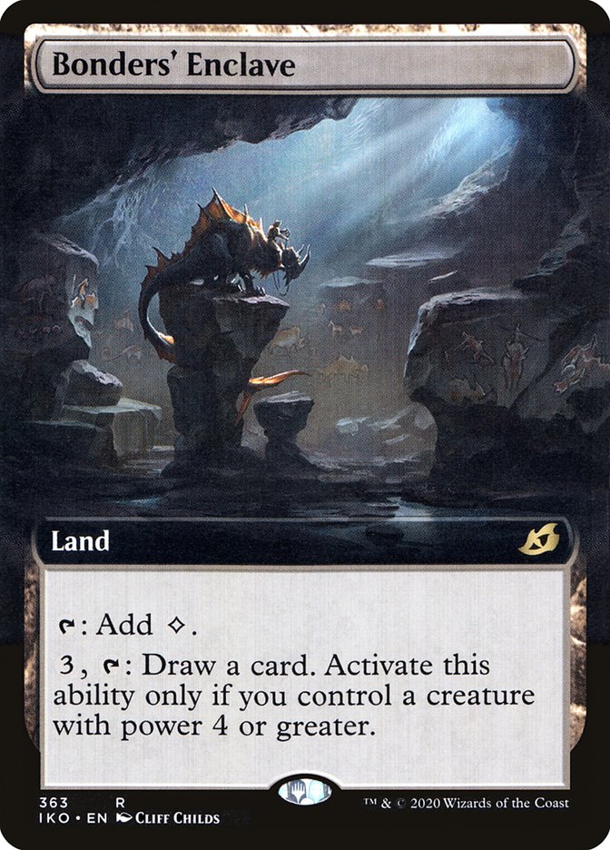 Bonders' Enclave (Extended Art) [Ikoria: Lair of Behemoths] MTG Single Magic: The Gathering    | Red Claw Gaming