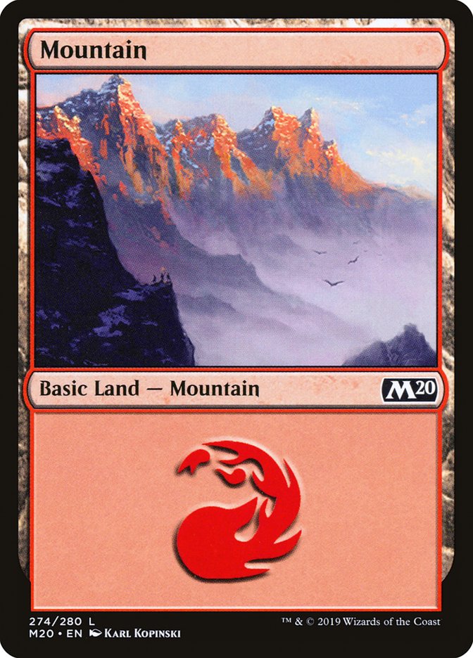 Mountain (274) [Core Set 2020] MTG Single Magic: The Gathering    | Red Claw Gaming