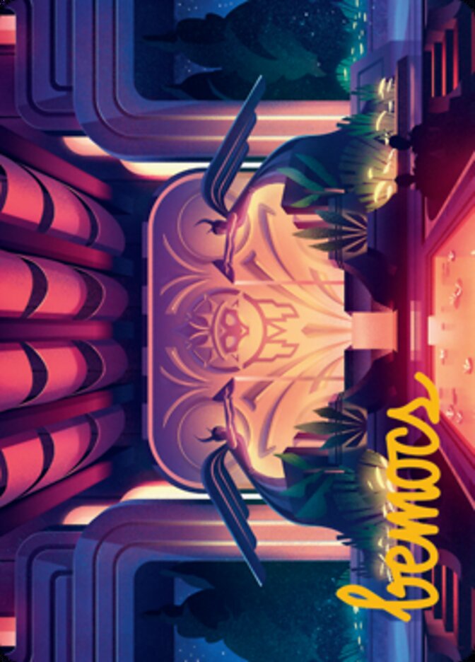 Jetmir's Garden 2 Art Card (Gold-Stamped Signature) [Streets of New Capenna Art Series] MTG Single Magic: The Gathering    | Red Claw Gaming