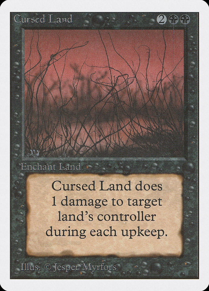 Cursed Land [Unlimited Edition] MTG Single Magic: The Gathering    | Red Claw Gaming