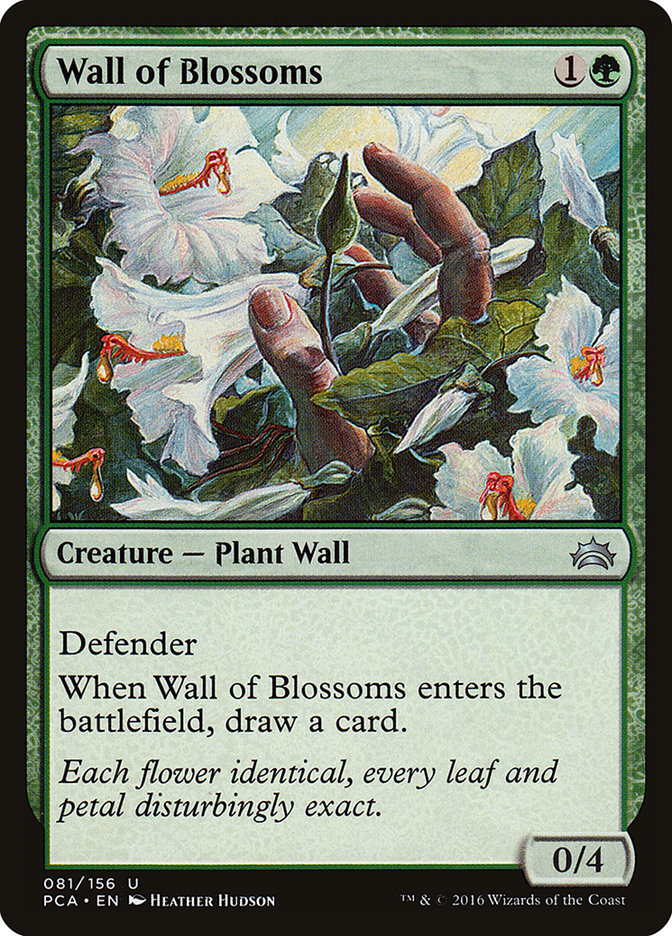 Wall of Blossoms [Planechase Anthology] MTG Single Magic: The Gathering    | Red Claw Gaming