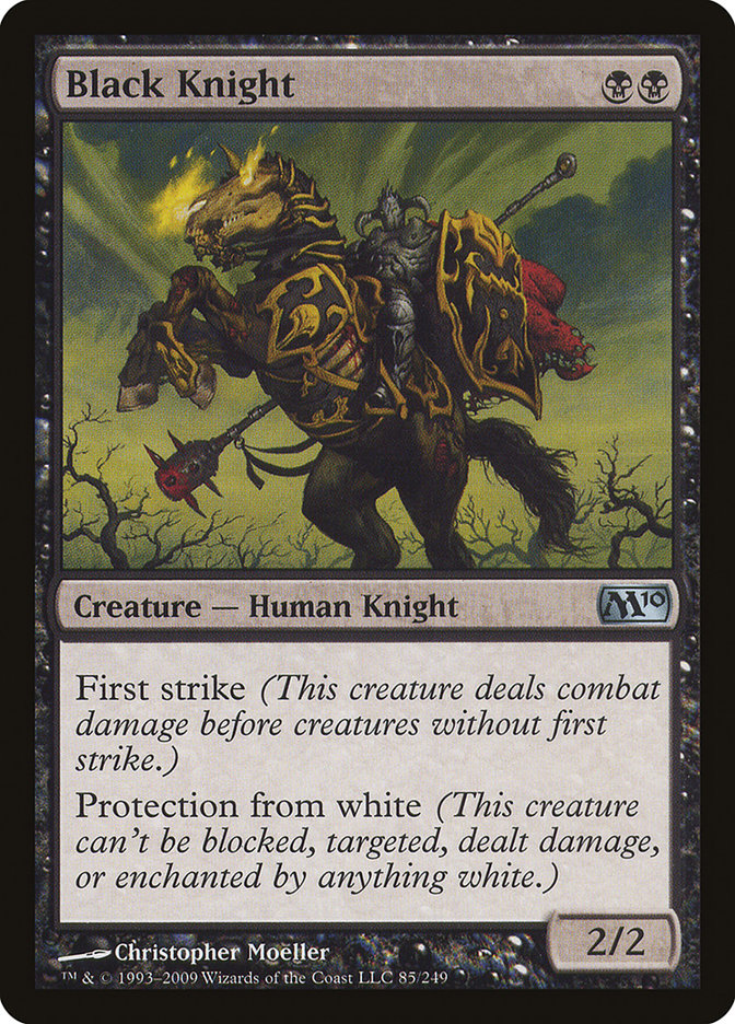 Black Knight [Magic 2010] MTG Single Magic: The Gathering    | Red Claw Gaming