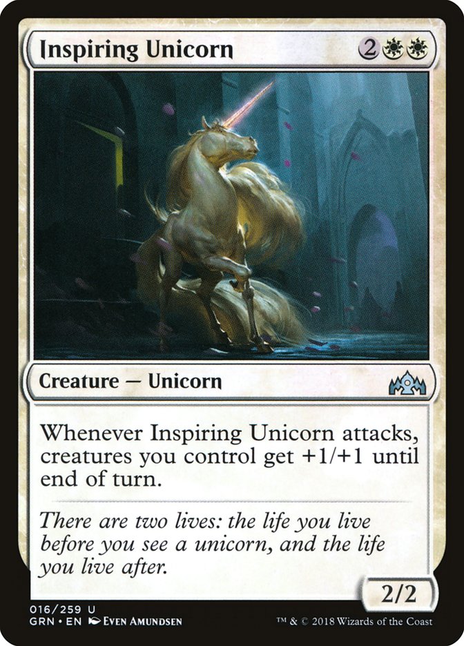 Inspiring Unicorn [Guilds of Ravnica] MTG Single Magic: The Gathering    | Red Claw Gaming