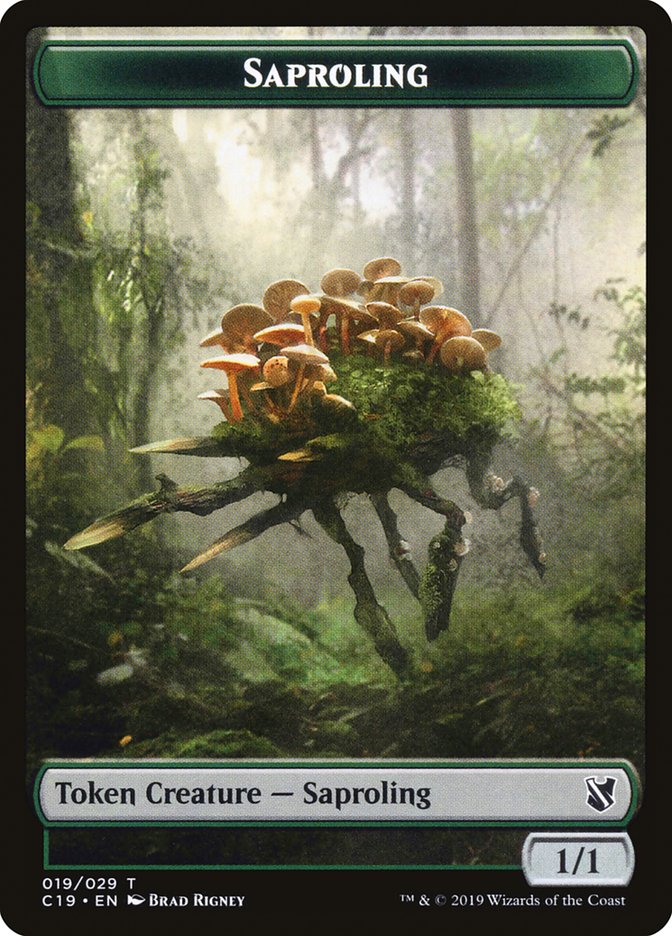 Saproling Token [Commander 2019 Tokens] MTG Single Magic: The Gathering    | Red Claw Gaming