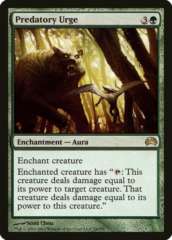 Predatory Urge [Planechase 2012] MTG Single Magic: The Gathering    | Red Claw Gaming