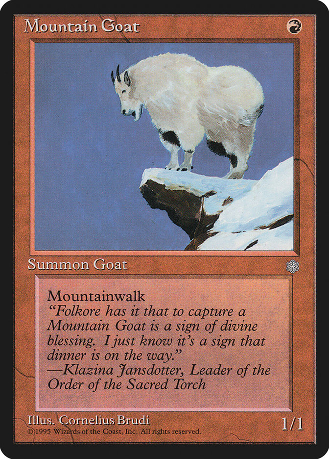 Mountain Goat [Ice Age] MTG Single Magic: The Gathering    | Red Claw Gaming