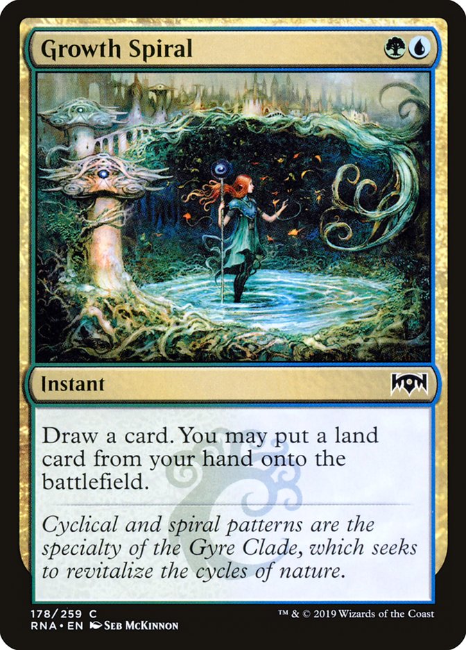 Growth Spiral [Ravnica Allegiance] MTG Single Magic: The Gathering    | Red Claw Gaming