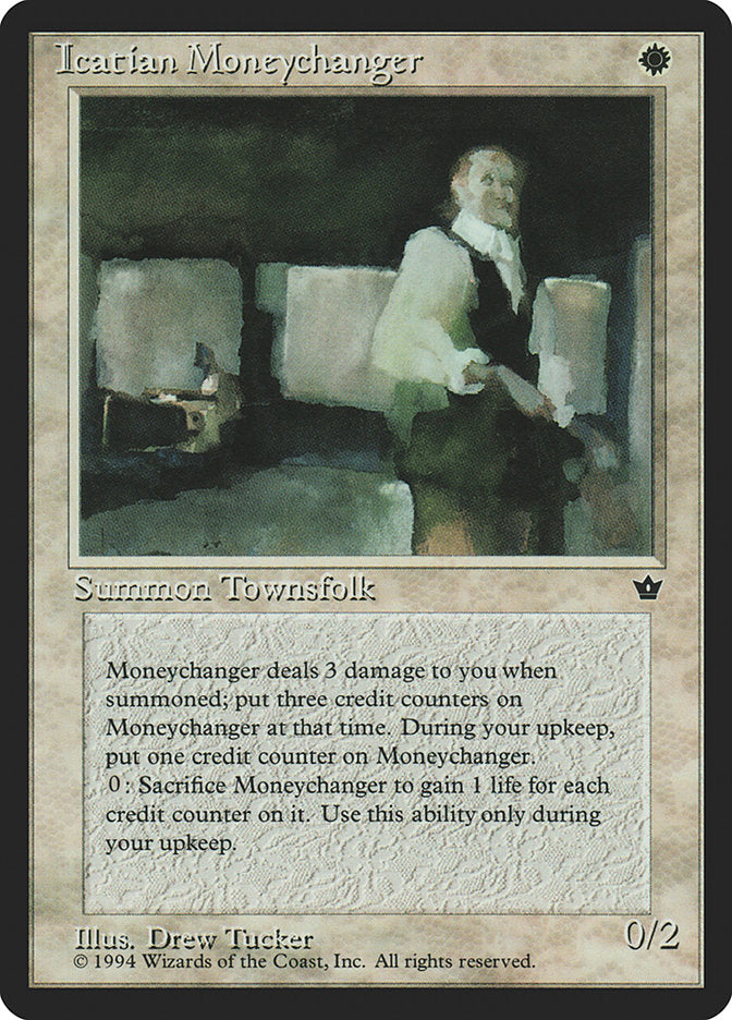 Icatian Moneychanger (Drew Tucker) [Fallen Empires] MTG Single Magic: The Gathering    | Red Claw Gaming
