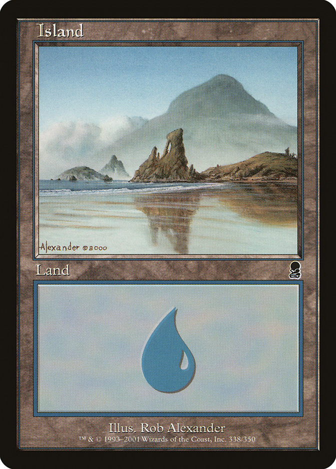 Island (338) [Odyssey] MTG Single Magic: The Gathering    | Red Claw Gaming