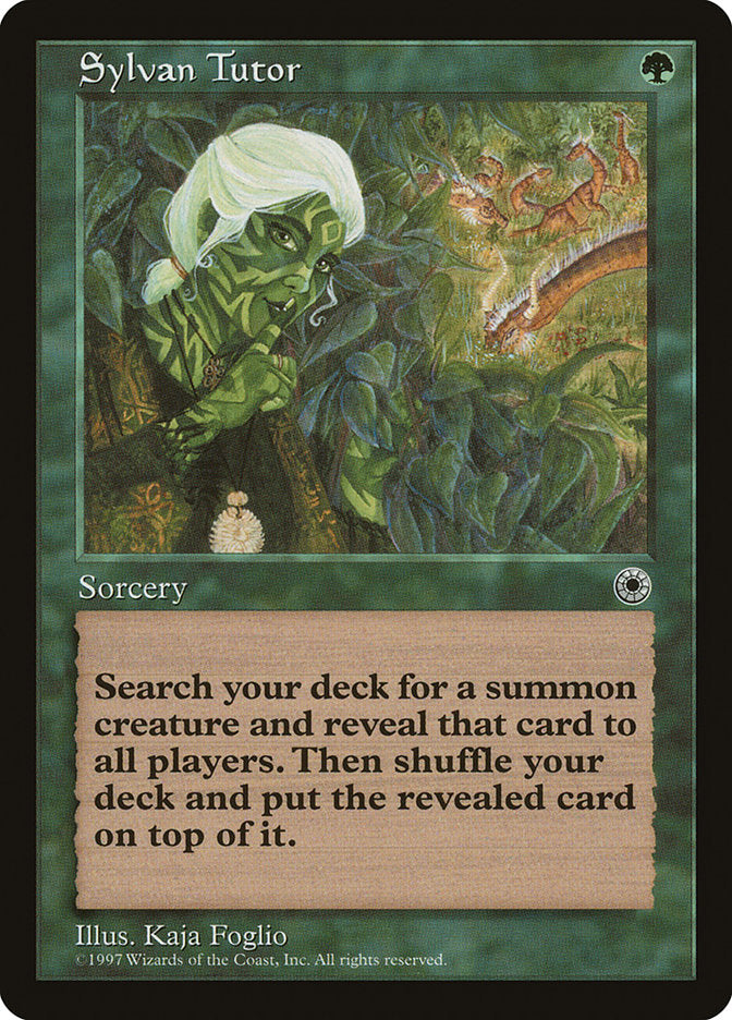 Sylvan Tutor [Portal] MTG Single Magic: The Gathering    | Red Claw Gaming