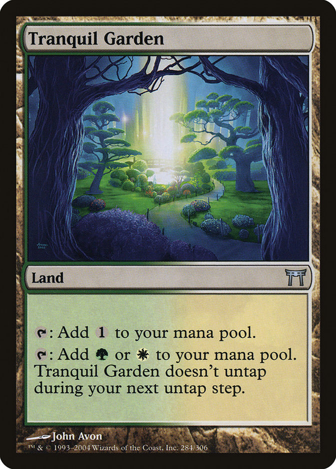Tranquil Garden [Champions of Kamigawa] MTG Single Magic: The Gathering    | Red Claw Gaming