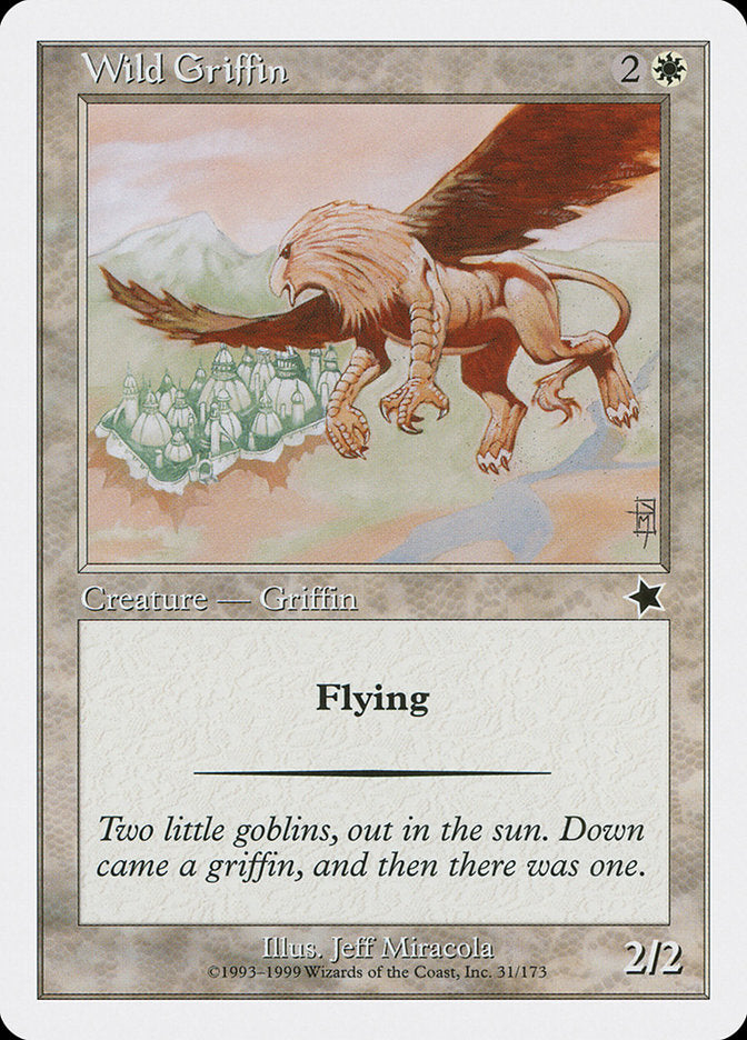 Wild Griffin [Starter 1999] MTG Single Magic: The Gathering    | Red Claw Gaming