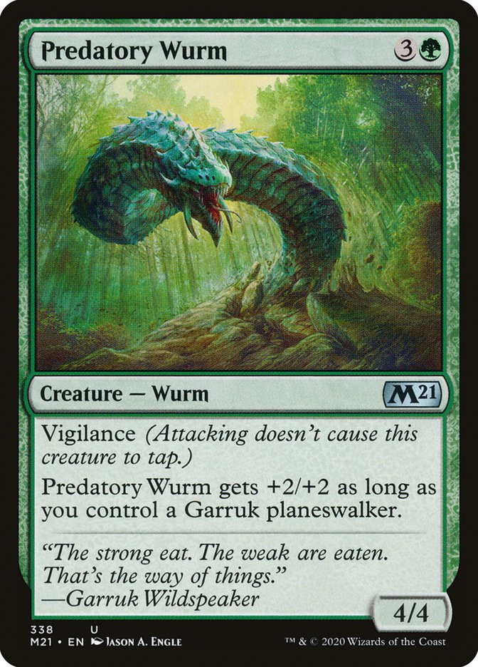 Predatory Wurm [Core Set 2021] MTG Single Magic: The Gathering    | Red Claw Gaming