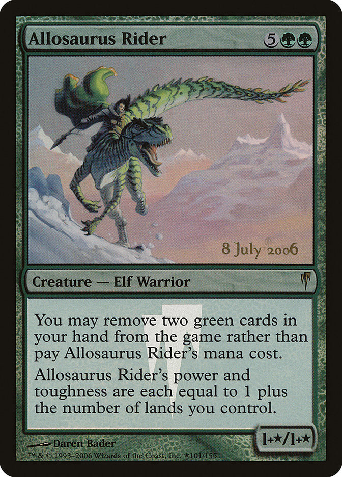 Allosaurus Rider [Coldsnap Promos] MTG Single Magic: The Gathering    | Red Claw Gaming