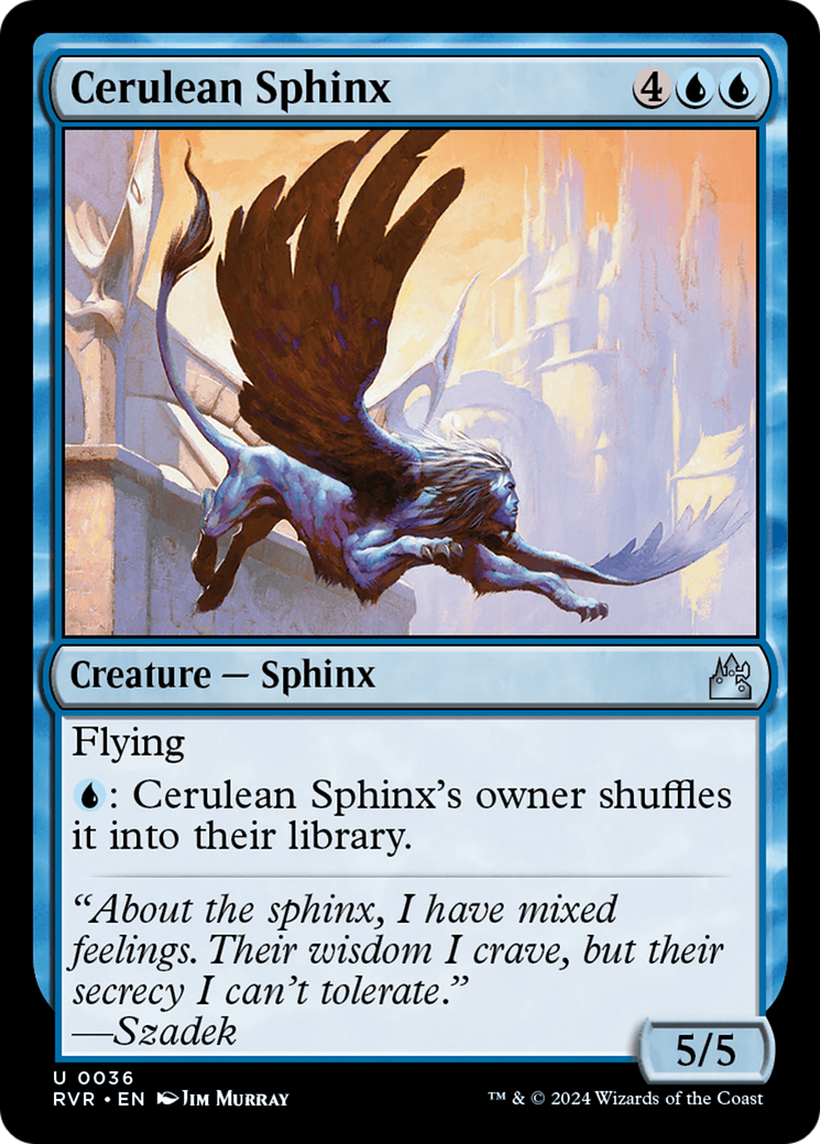 Cerulean Sphinx [Ravnica Remastered] MTG Single Magic: The Gathering    | Red Claw Gaming