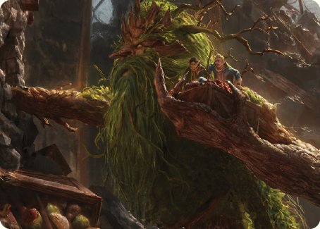 Treebeard, Gracious Host Art Card [The Lord of the Rings: Tales of Middle-earth Art Series] MTG Single Magic: The Gathering    | Red Claw Gaming