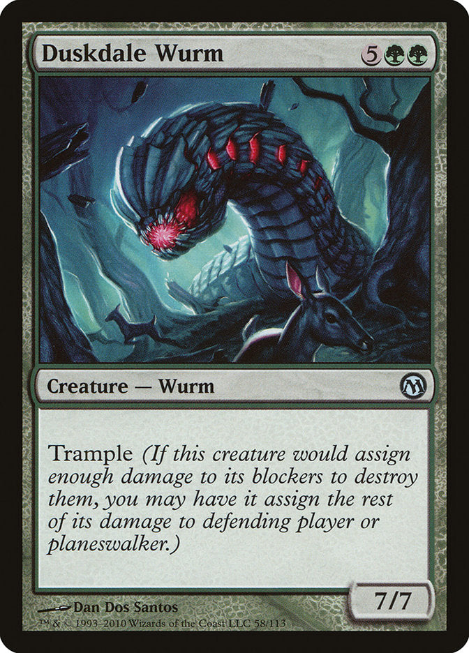 Duskdale Wurm [Duels of the Planeswalkers] MTG Single Magic: The Gathering    | Red Claw Gaming