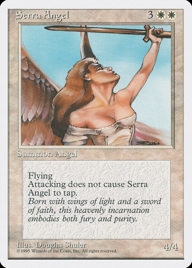 Serra Angel [Fourth Edition] MTG Single Magic: The Gathering    | Red Claw Gaming