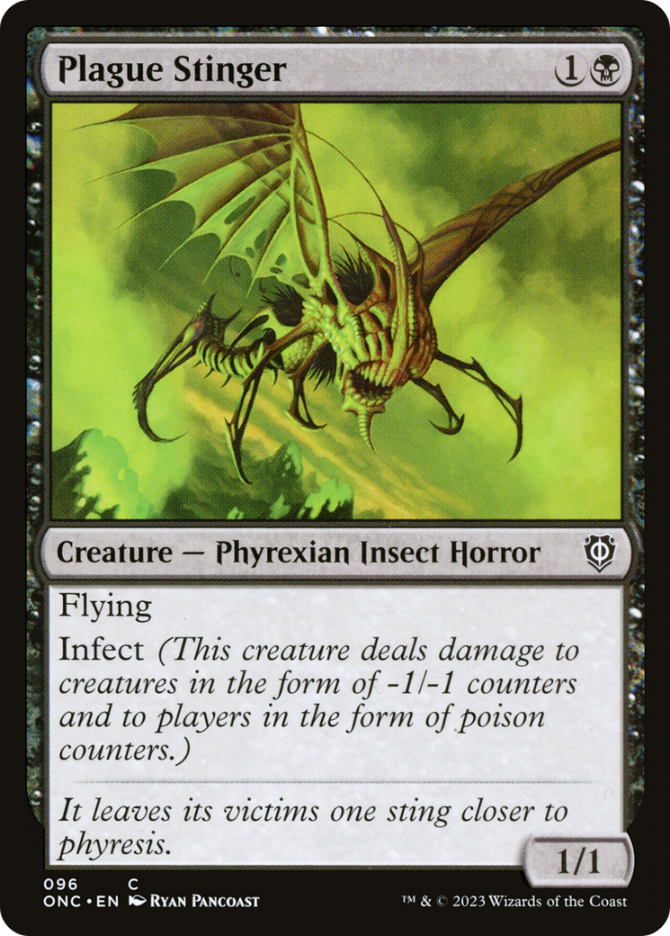 Plague Stinger [Phyrexia: All Will Be One Commander] MTG Single Magic: The Gathering    | Red Claw Gaming