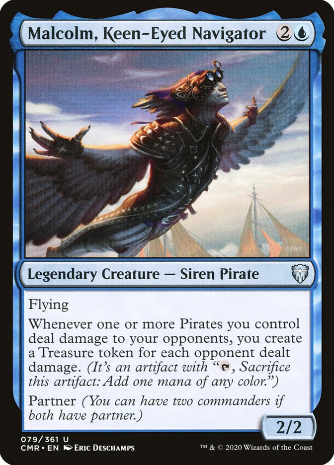 Malcolm, Keen-Eyed Navigator [Commander Legends] MTG Single Magic: The Gathering    | Red Claw Gaming