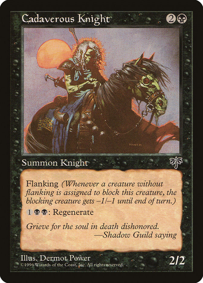 Cadaverous Knight [Mirage] MTG Single Magic: The Gathering    | Red Claw Gaming