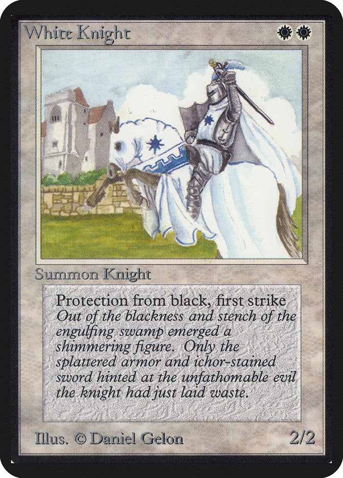 White Knight [Alpha Edition] MTG Single Magic: The Gathering    | Red Claw Gaming