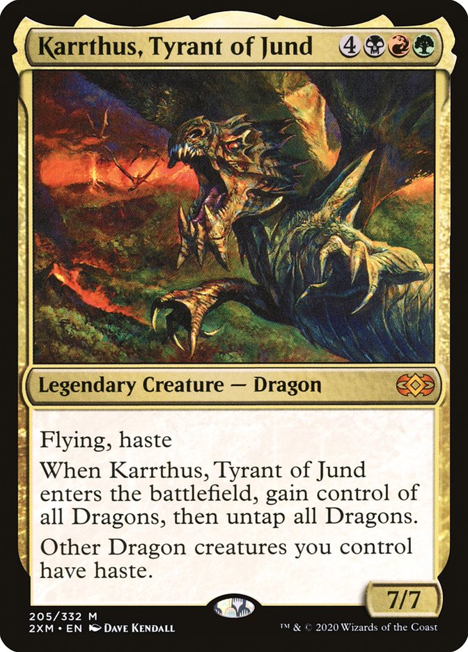 Karrthus, Tyrant of Jund [Double Masters] MTG Single Magic: The Gathering    | Red Claw Gaming
