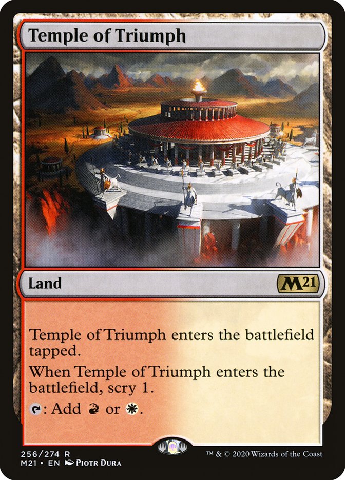 Temple of Triumph [Core Set 2021] MTG Single Magic: The Gathering    | Red Claw Gaming