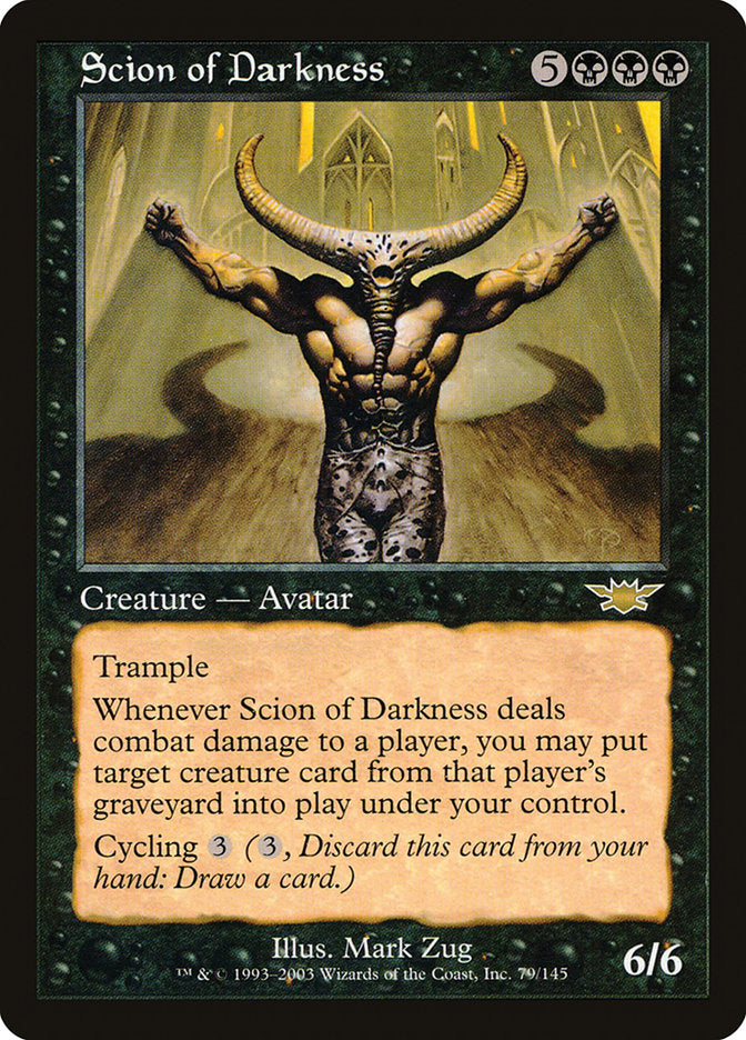 Scion of Darkness [Legions] MTG Single Magic: The Gathering    | Red Claw Gaming