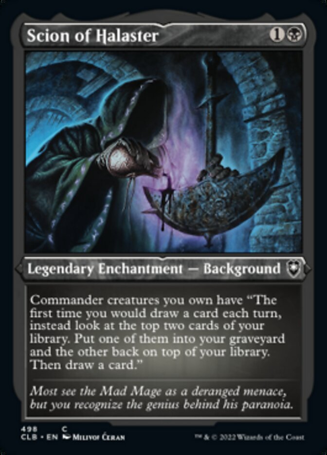 Scion of Halaster (Foil Etched) [Commander Legends: Battle for Baldur's Gate] MTG Single Magic: The Gathering    | Red Claw Gaming