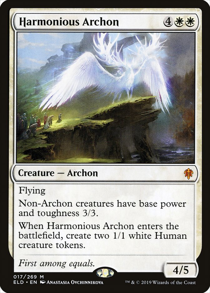 Harmonious Archon [Throne of Eldraine] MTG Single Magic: The Gathering    | Red Claw Gaming