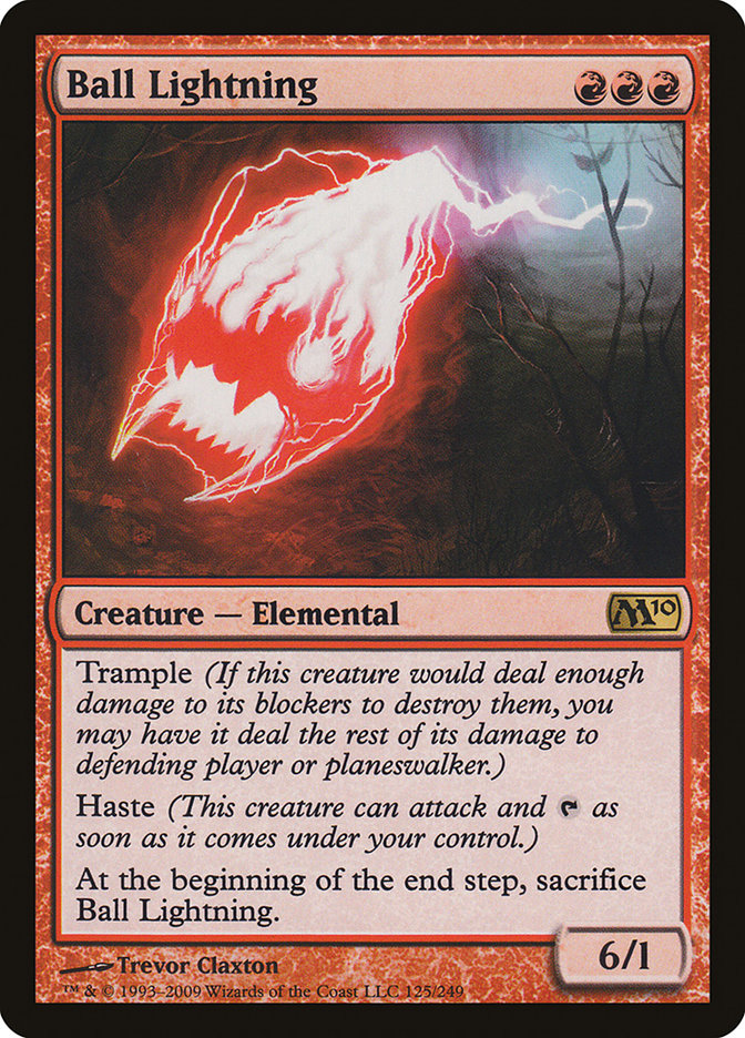 Ball Lightning [Magic 2010] MTG Single Magic: The Gathering    | Red Claw Gaming