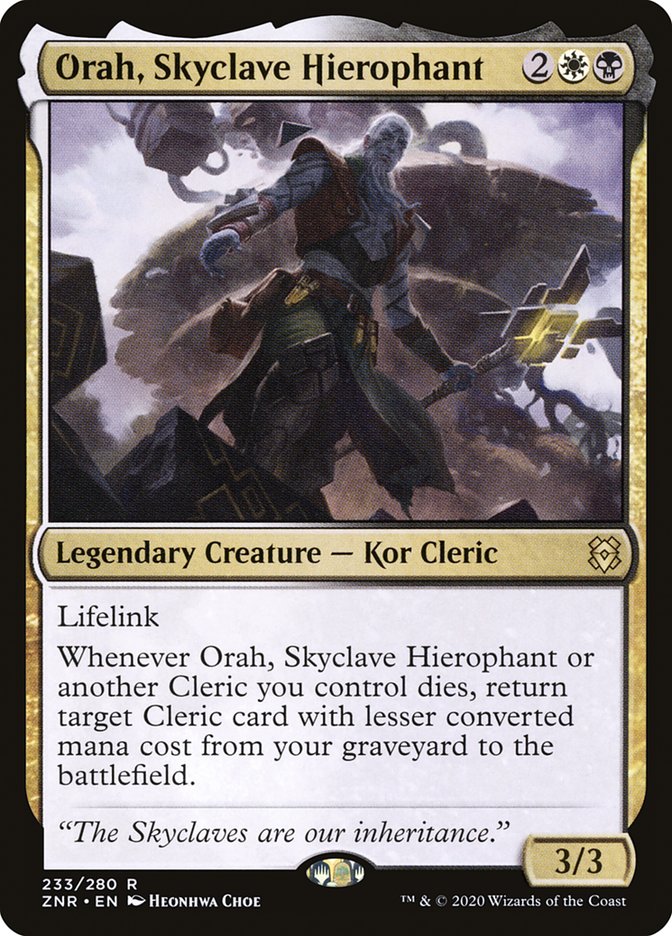 Orah, Skyclave Hierophant [Zendikar Rising] MTG Single Magic: The Gathering    | Red Claw Gaming