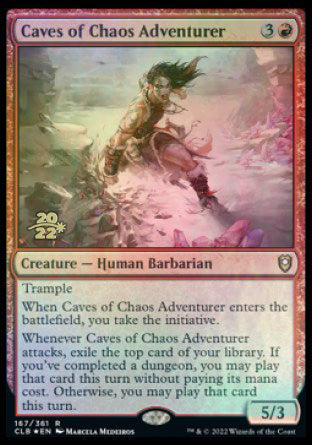 Caves of Chaos Adventurer [Commander Legends: Battle for Baldur's Gate Prerelease Promos] MTG Single Magic: The Gathering    | Red Claw Gaming