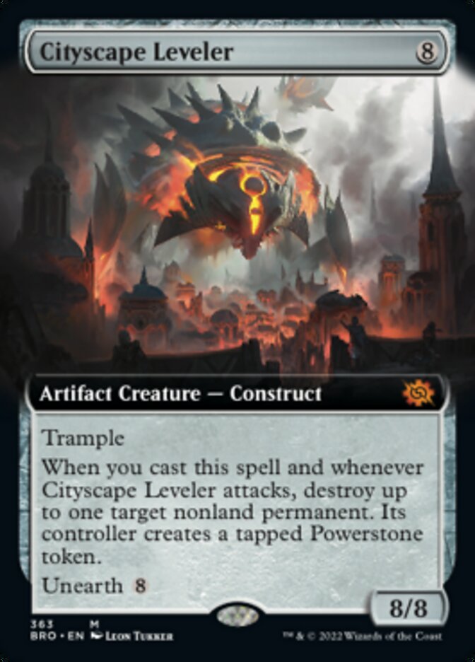 Cityscape Leveler (Extended Art) [The Brothers' War] MTG Single Magic: The Gathering    | Red Claw Gaming