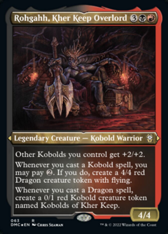 Rohgahh, Kher Keep Overlord (Foil Etched) [Dominaria United Commander] MTG Single Magic: The Gathering    | Red Claw Gaming