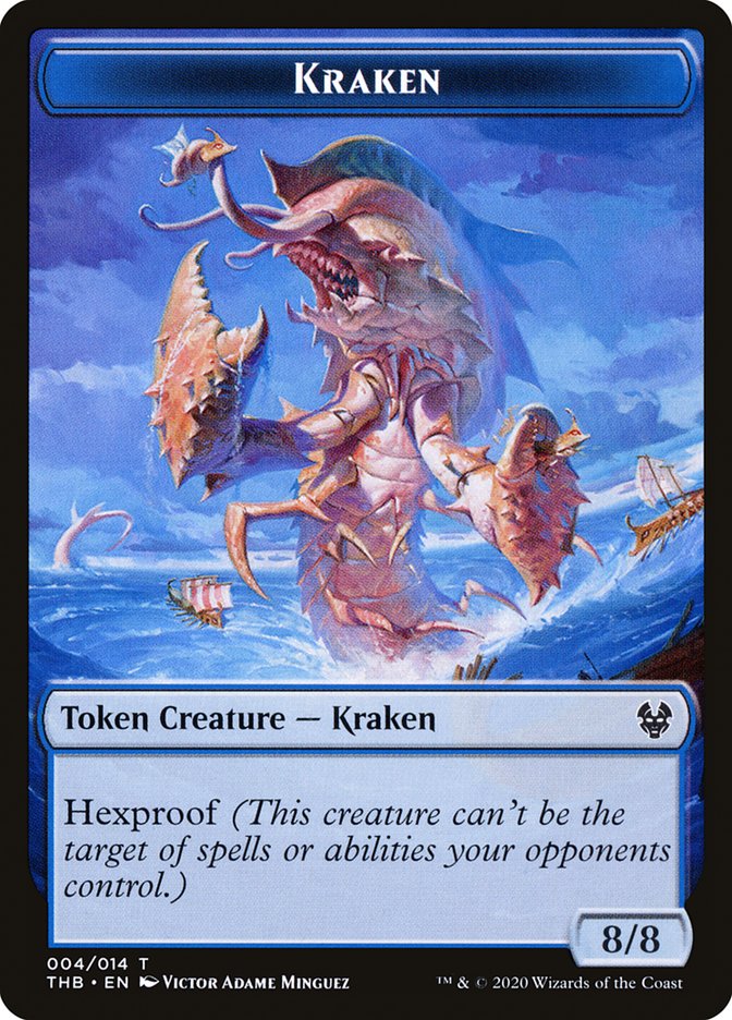 Kraken Token [Theros Beyond Death Tokens] MTG Single Magic: The Gathering    | Red Claw Gaming