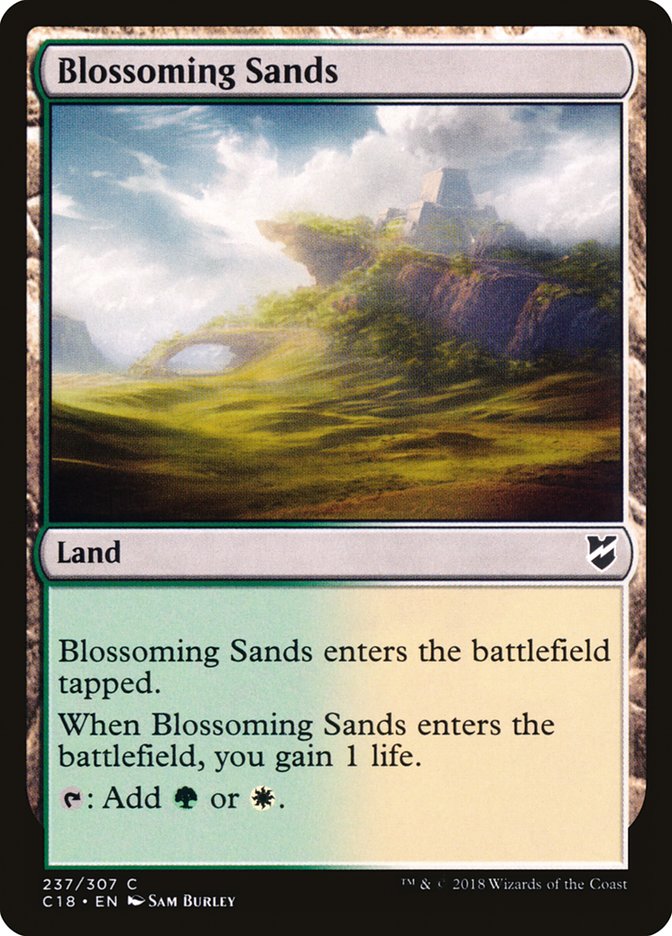 Blossoming Sands [Commander 2018] MTG Single Magic: The Gathering    | Red Claw Gaming