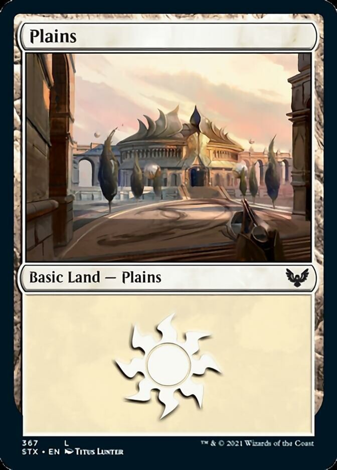 Plains (367) [Strixhaven: School of Mages] MTG Single Magic: The Gathering    | Red Claw Gaming
